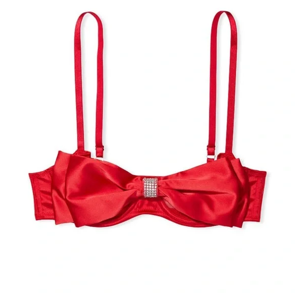 NWT VICTORIA'S SECRET DREAM ANGELS Wicked Bow Balconette Bra 36C - Picture 2 of 9
